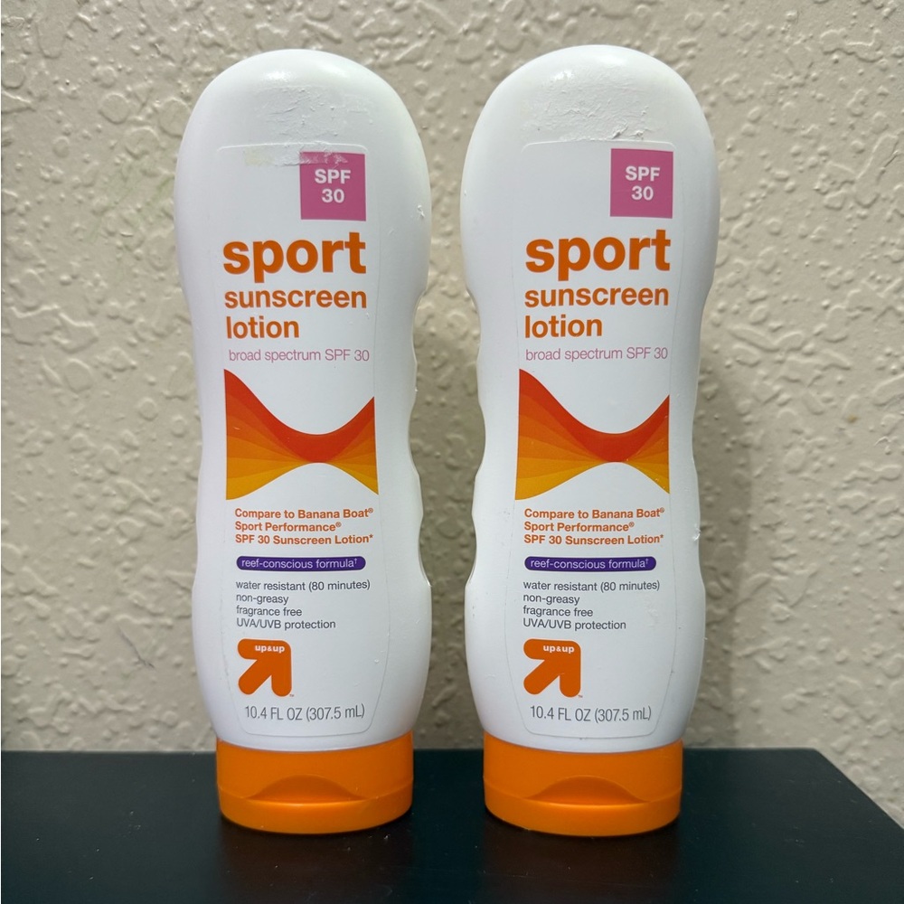 UP&UP Twin Pack Sport Sunscreen Lotion
SPF 30, NEW